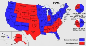 Electoral College Votes 1996 Election